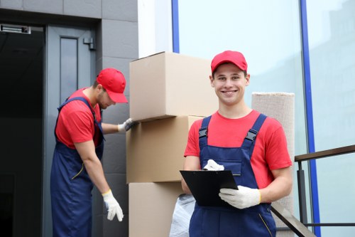 Customer completing a storage booking agreement