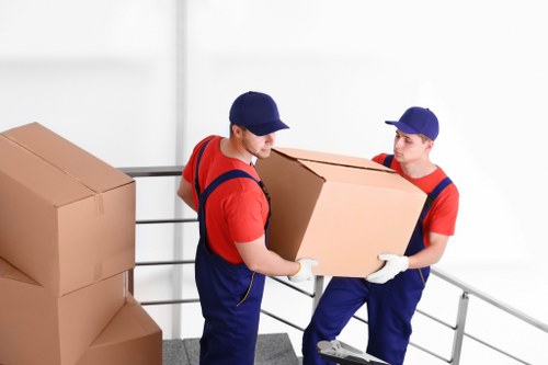 Compact moving service navigating Bermondsey streets