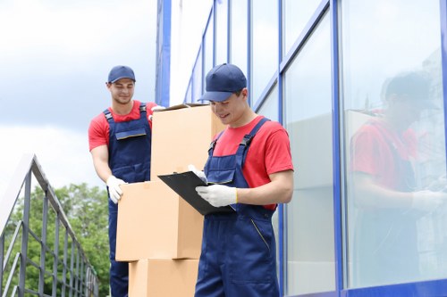 Professional removals team planning a local move in Bermondsey street
