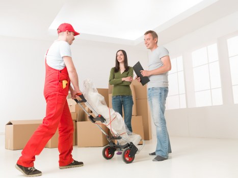 Team organising office removals in Bermondsey with packing and labelling