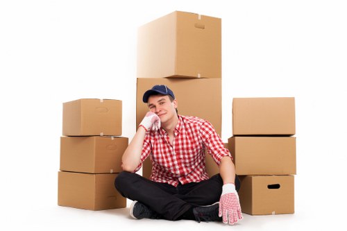 Removal van loaded for a Bermondsey house move